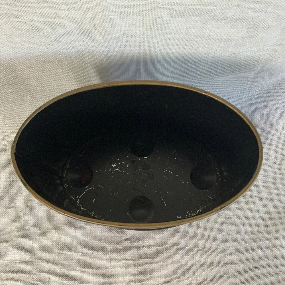 VTG Keller Charles of Philadelphia Owls Metal Desk Trash‎ Can Pen Holder Oval